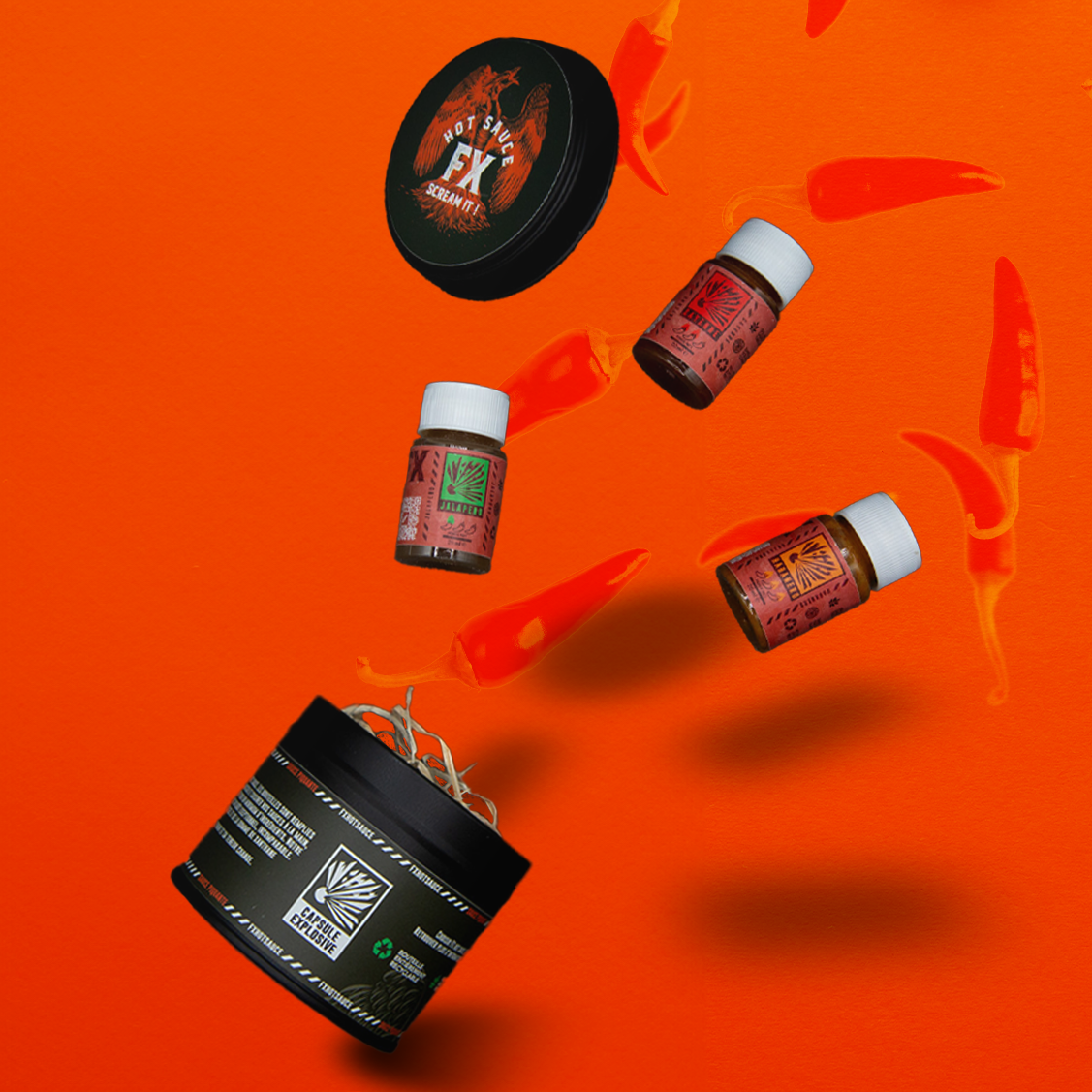 Capsule explosive